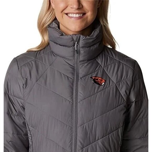 Columbia Oregon State Univesity OSU Beavers Heavenly Puffer Omni- HEAT Jacket S - Picture 4 of 11